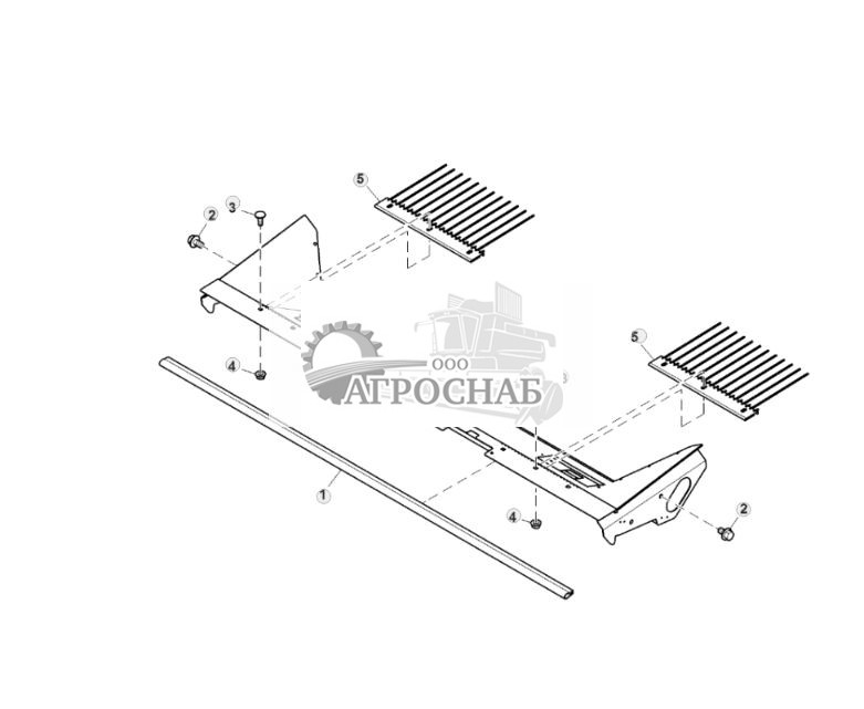 Верхнее решето системы очистки без соломоразбрасывателя - ST831930 727.jpg